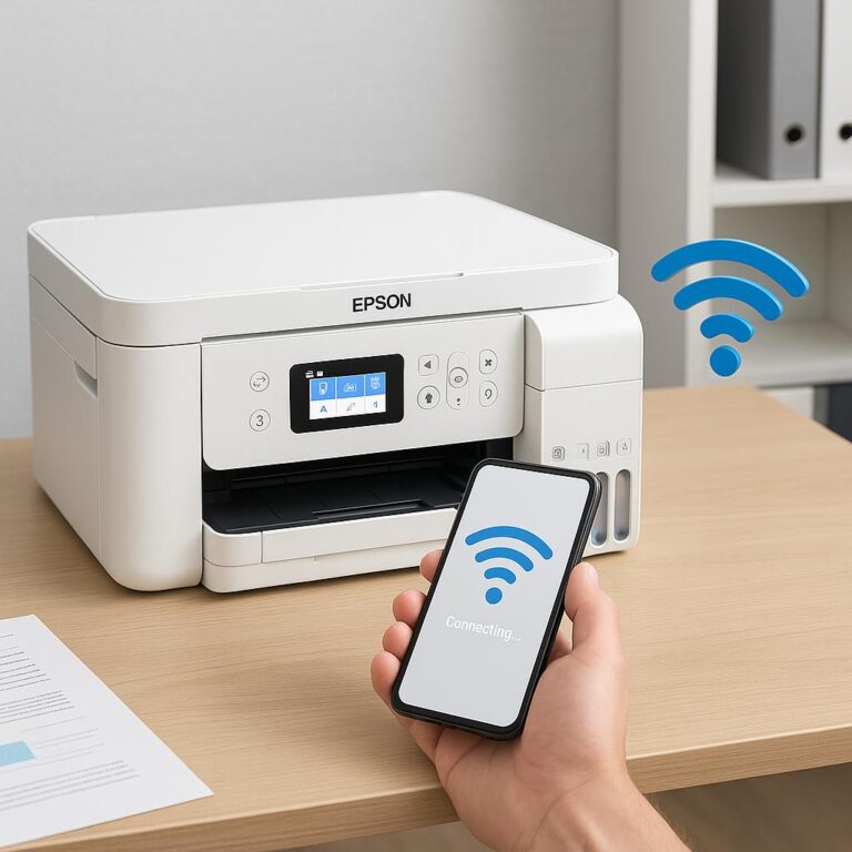 jak połączyć drukarkę epson z nowym wi-fi?
