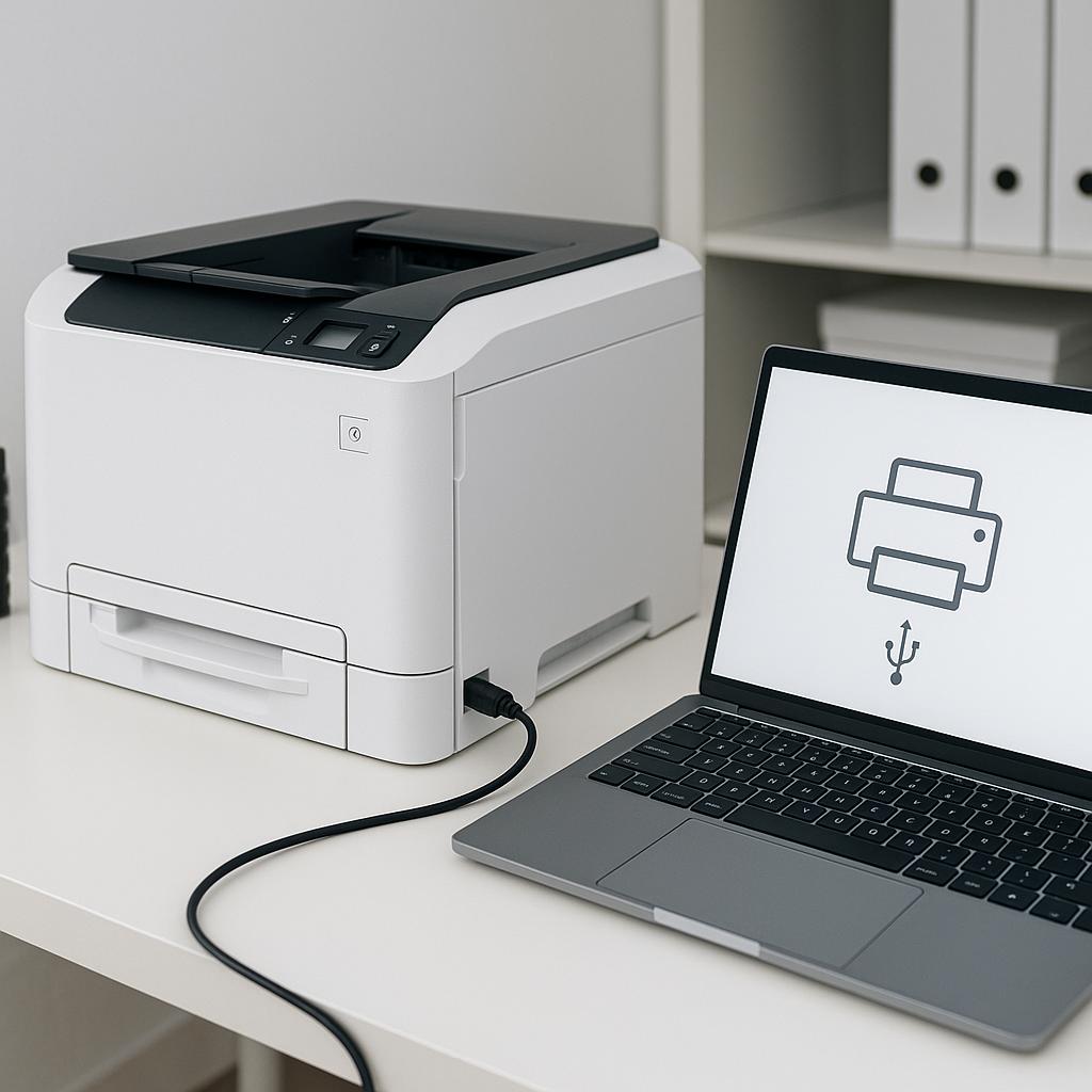 jak połączyć drukarkę ricoh?