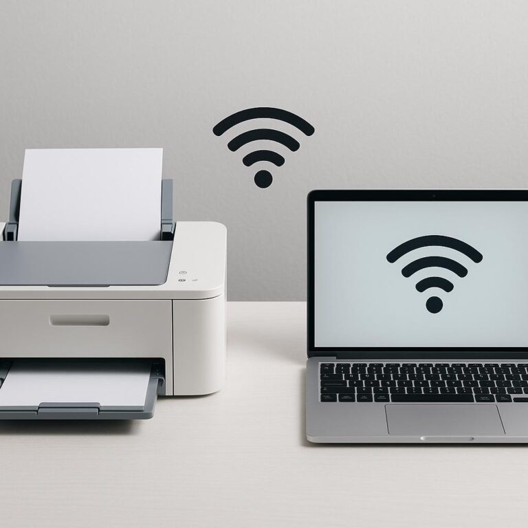 jak połączyć drukarkę z laptopem przez wi-fi?