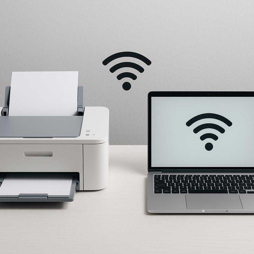 jak połączyć drukarkę z laptopem przez wi-fi?