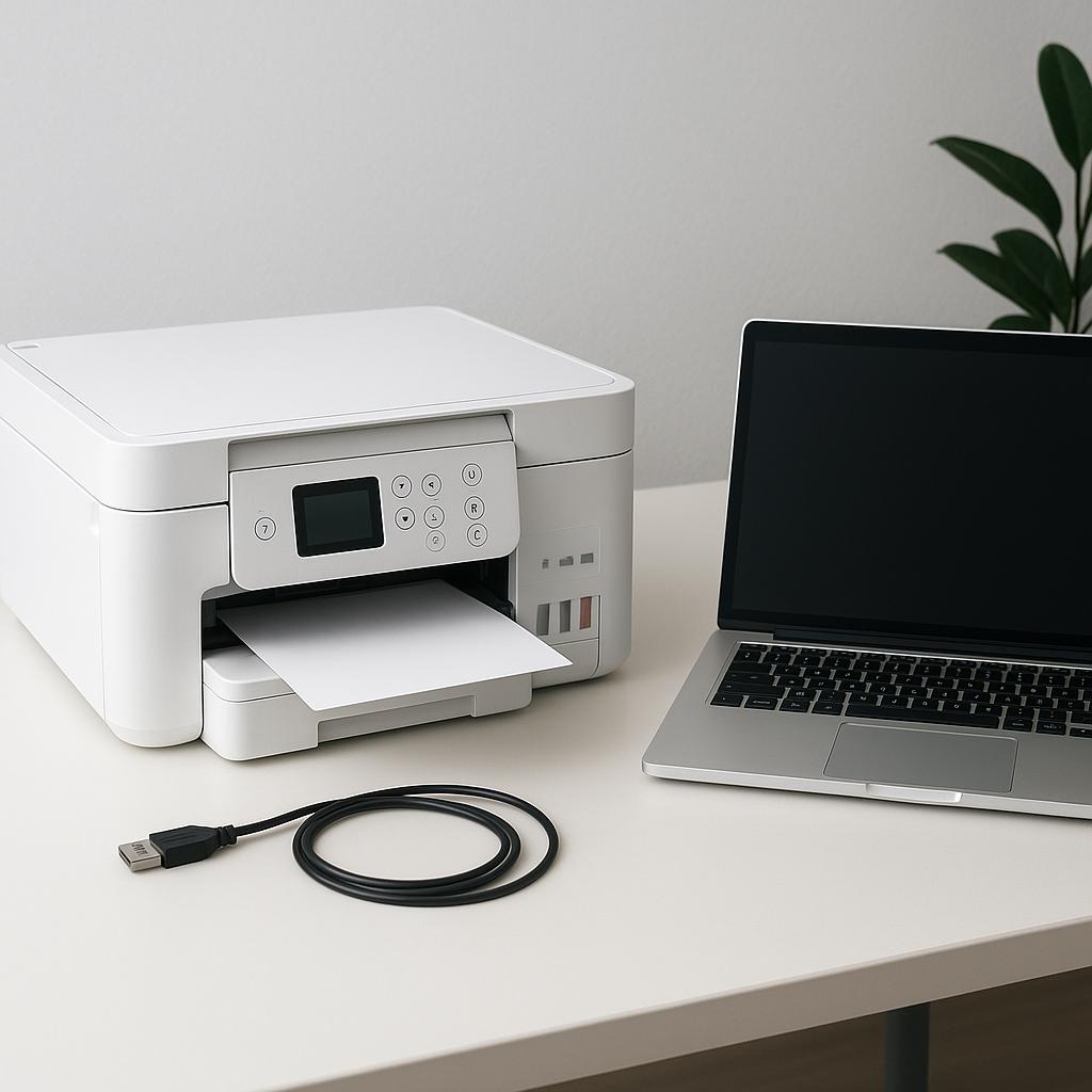 jak połączyć epsona z laptopem?