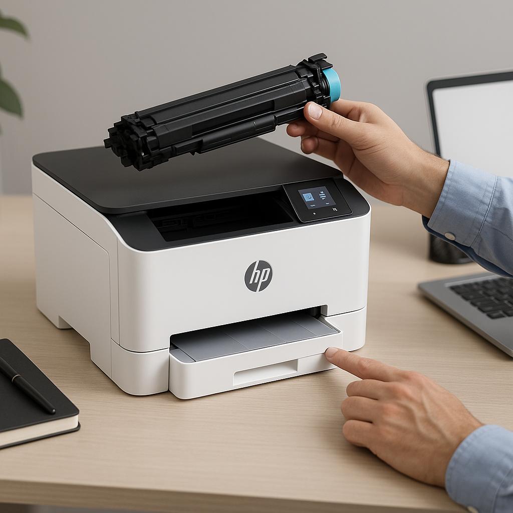 jak ponownie skonfigurować drukarkę hp?