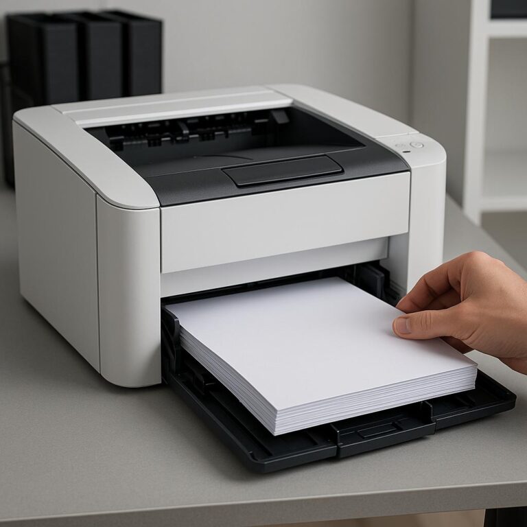 jak prawidłowo włożyć papier do drukarki?