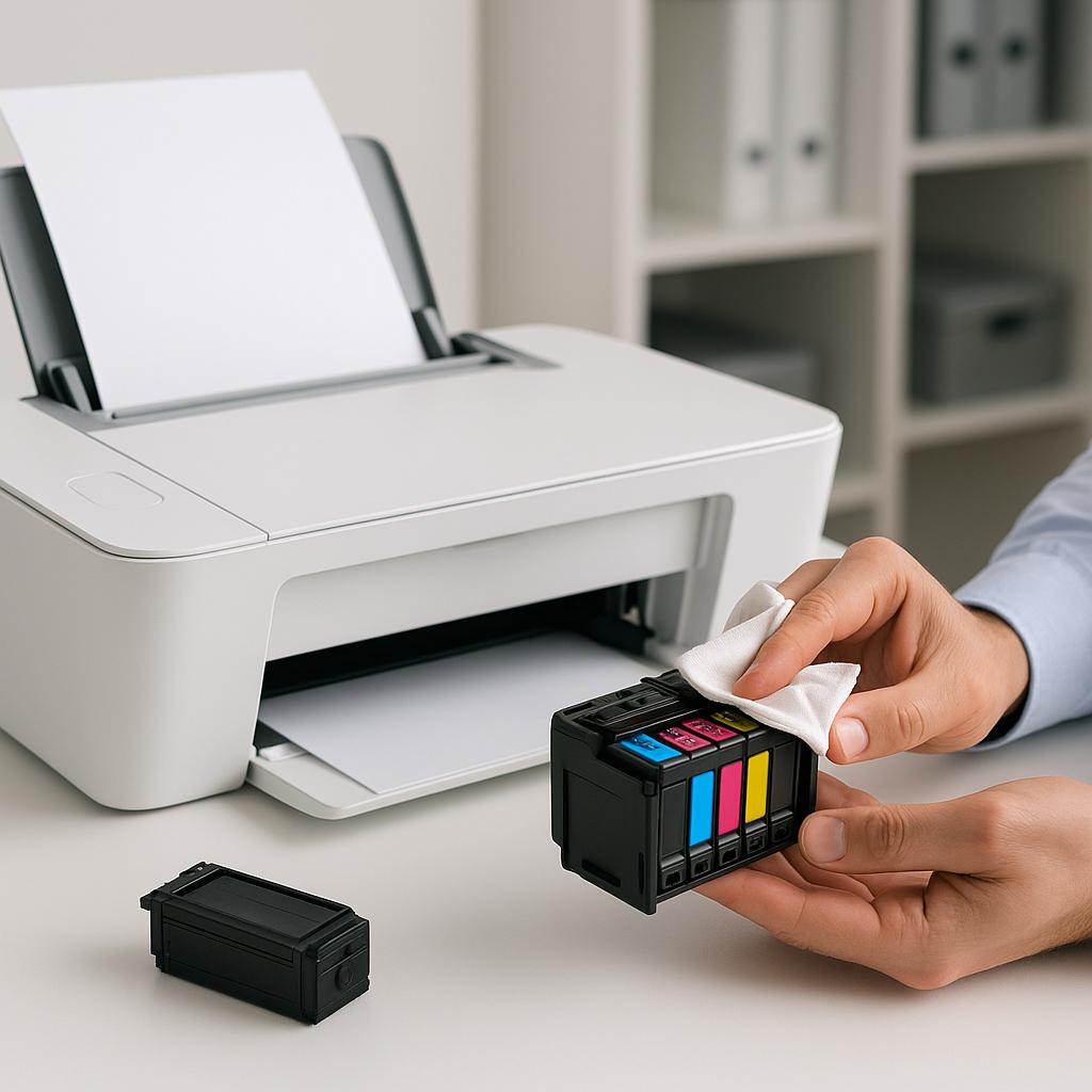 jak przeczyścić tusz w drukarce?