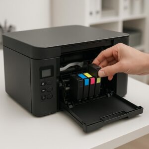 jak usunąć stary tusz z drukarki epson?