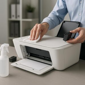 jak wyczyścić drukarkę hp deskjet?