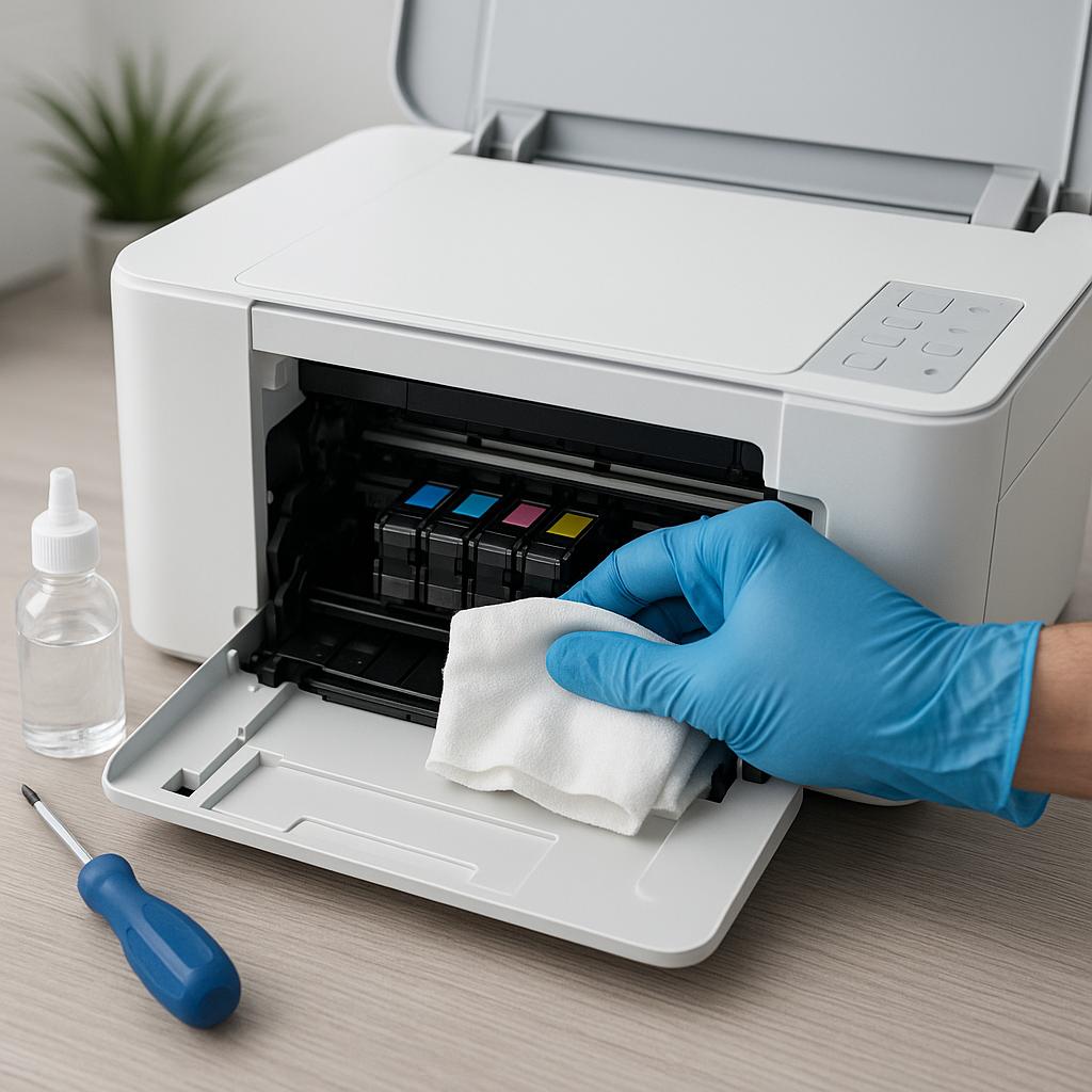 jak wyczyścić drukarkę z zaschniętego tuszu?