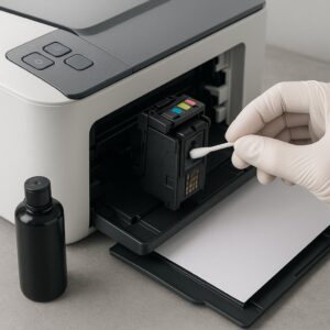 jak wyczyścić dysze kartridża w drukarce?