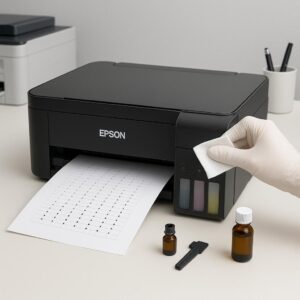 jak wyczyścić głowicę w drukarce epson l3250?