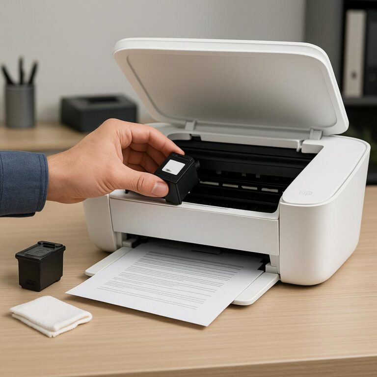 jak wyczyścić głowicę w drukarce hp deskjet?