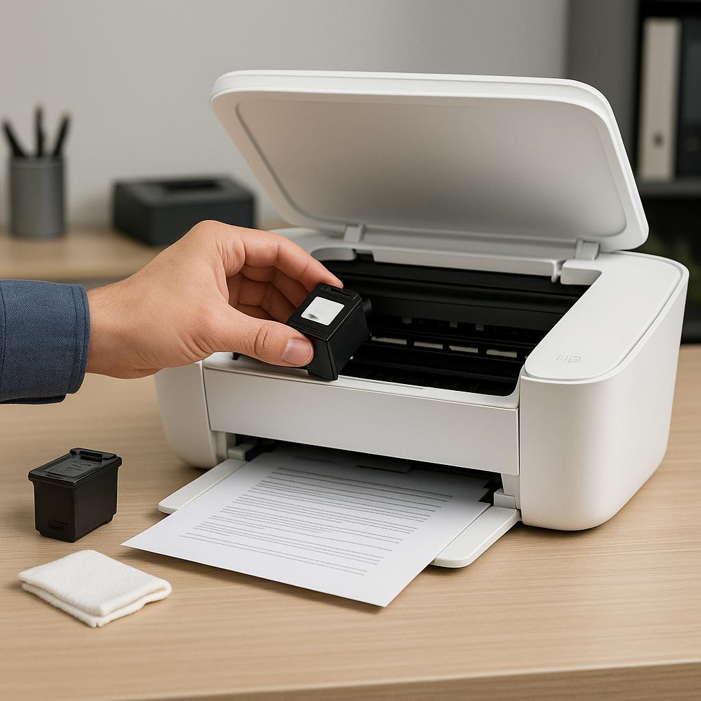 jak wyczyścić głowicę w drukarce hp deskjet?