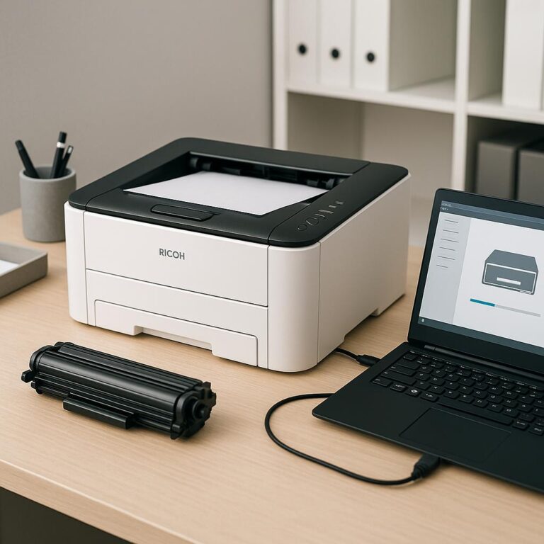 jak zainstalować sterowniki ricoh sp 112 ddst?