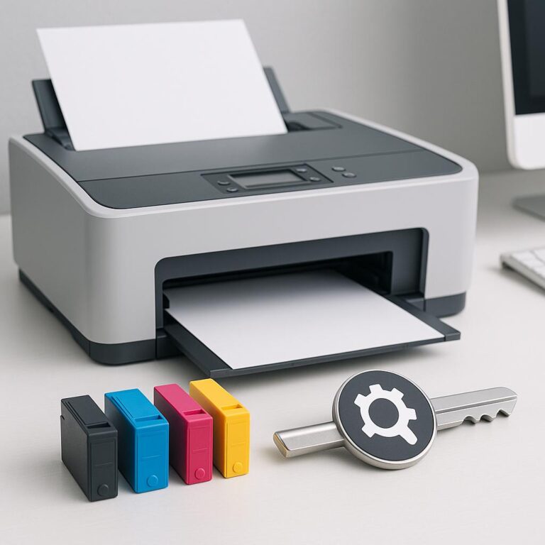 jak zresetować błąd pochłaniacza tuszu?