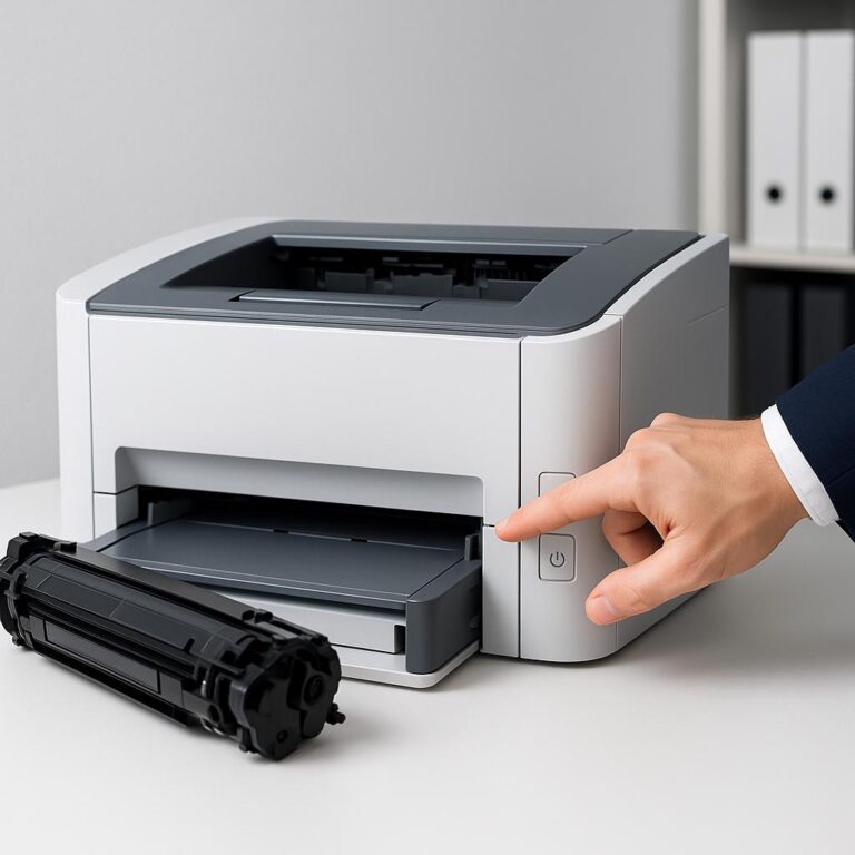 jak zresetować drukarkę laserową?