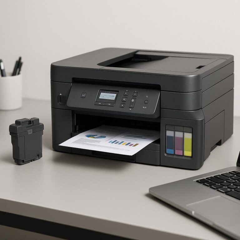 jak zresetować poziom tuszu w drukarce brother?