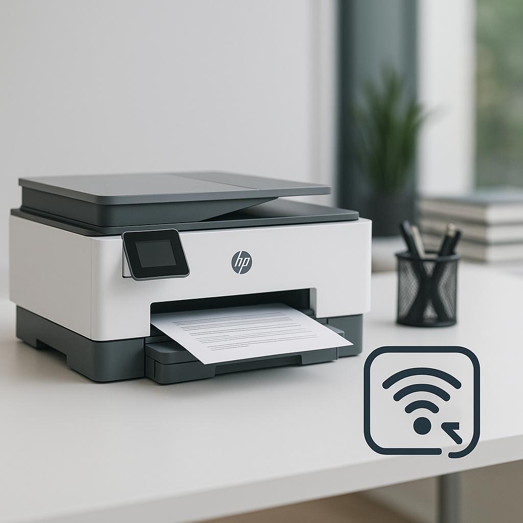 jak zresetować wi-fi w mojej drukarce hp 720?