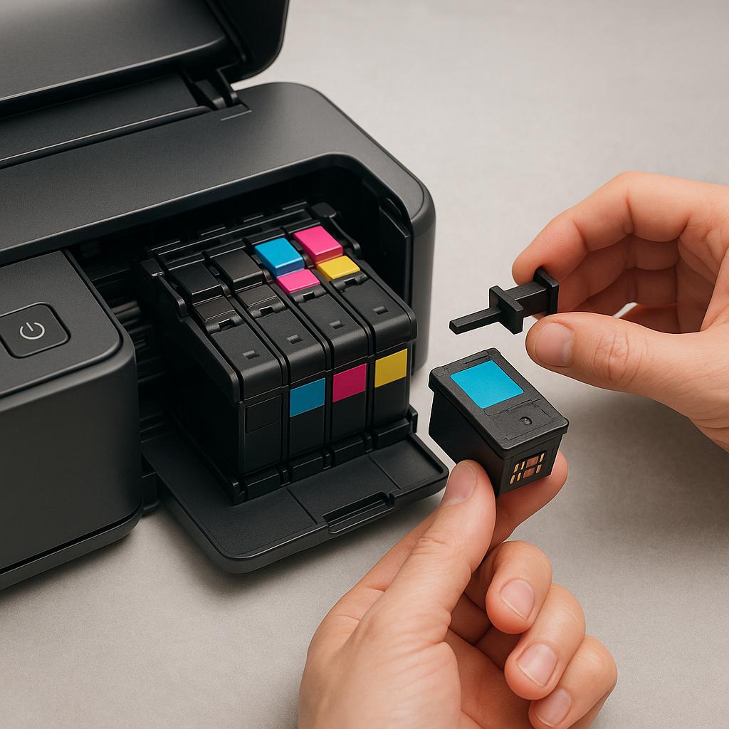 jak zresetować wkłady atramentowe?