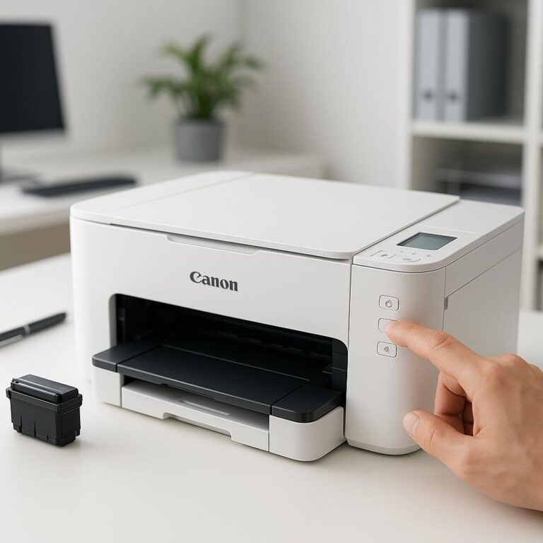 jak zrobić reset drukarki canon?