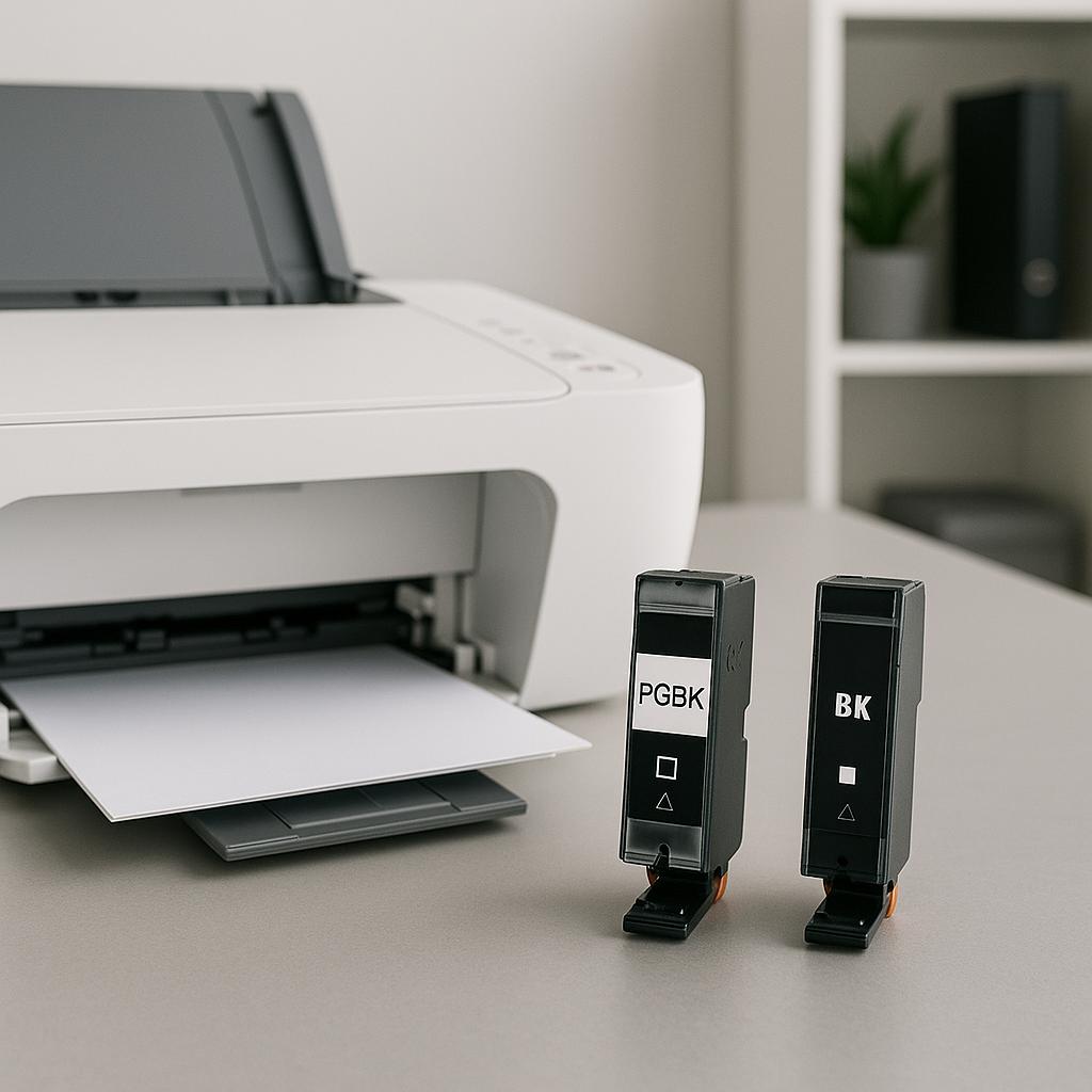 what is the difference between canon pgbk and bk ink?