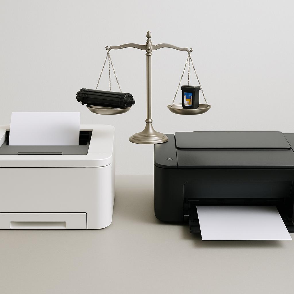 co jest tańsze drukarka laserowa czy atramentowa?