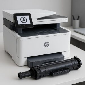 co oznacza a na drukarce hp?