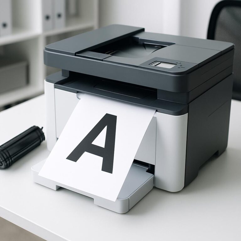 co oznacza litera a na drukarce?