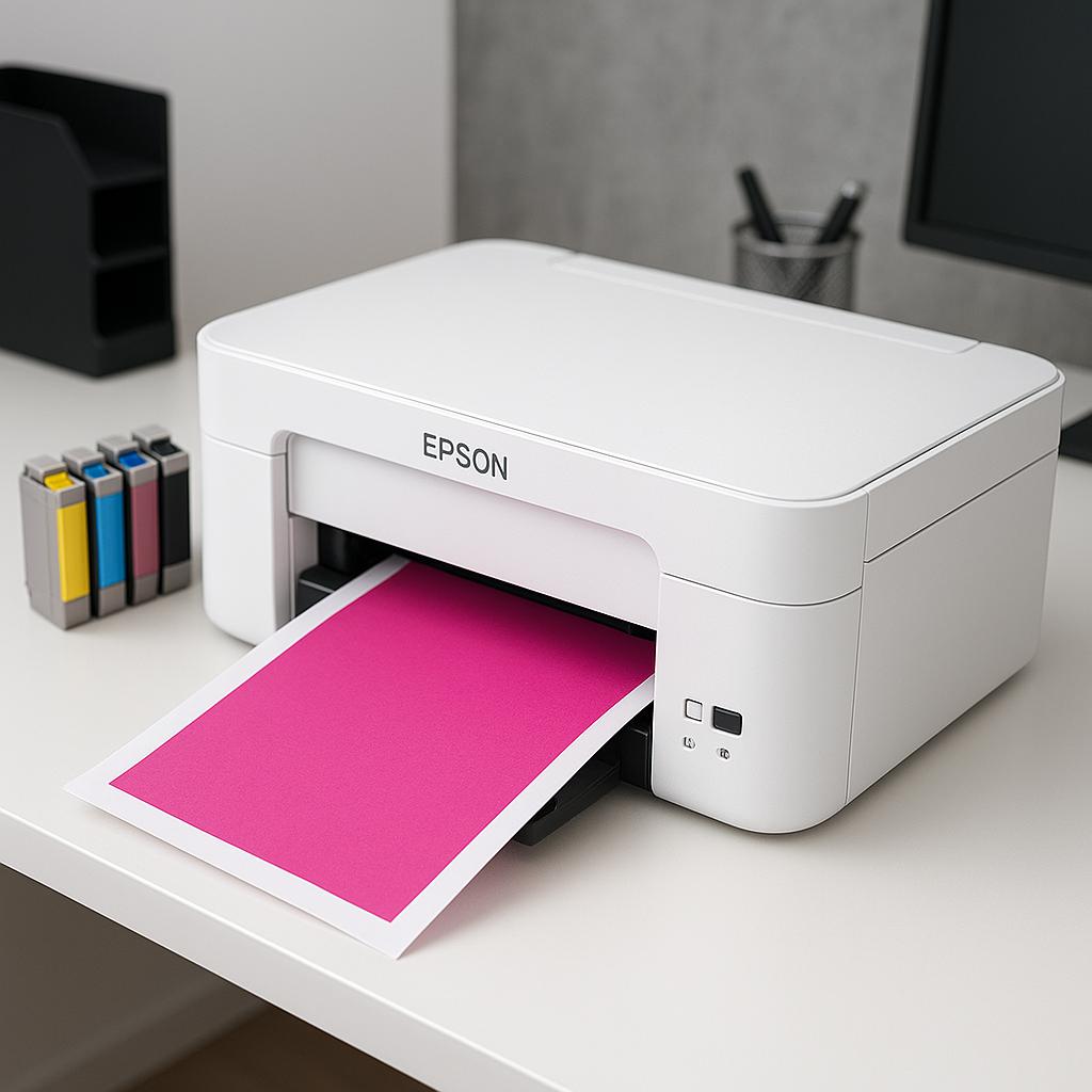 co zrobić, gdy drukarka epson drukuje na różowo?