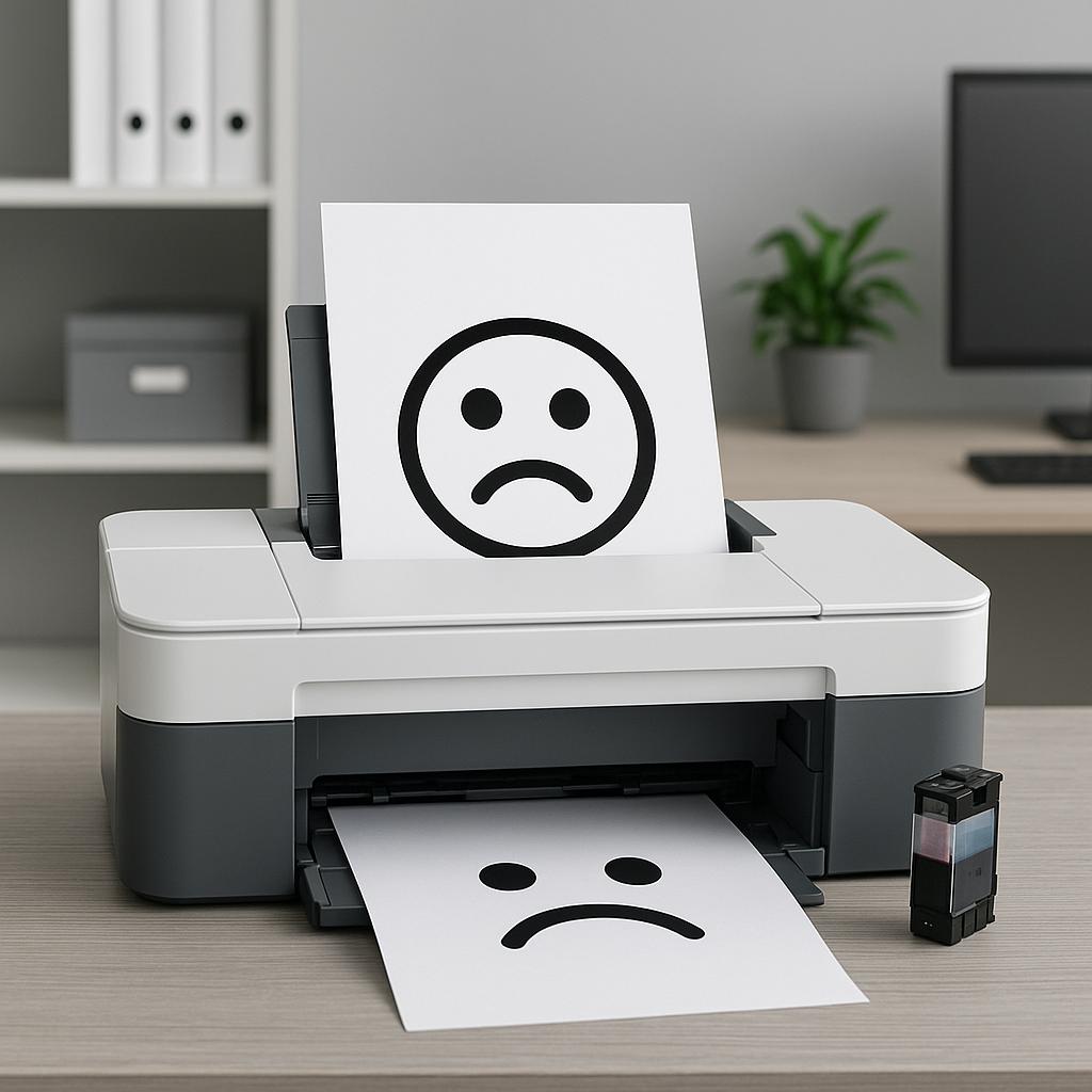 co zrobić jak drukarka nie drukuje, a jest tusz?