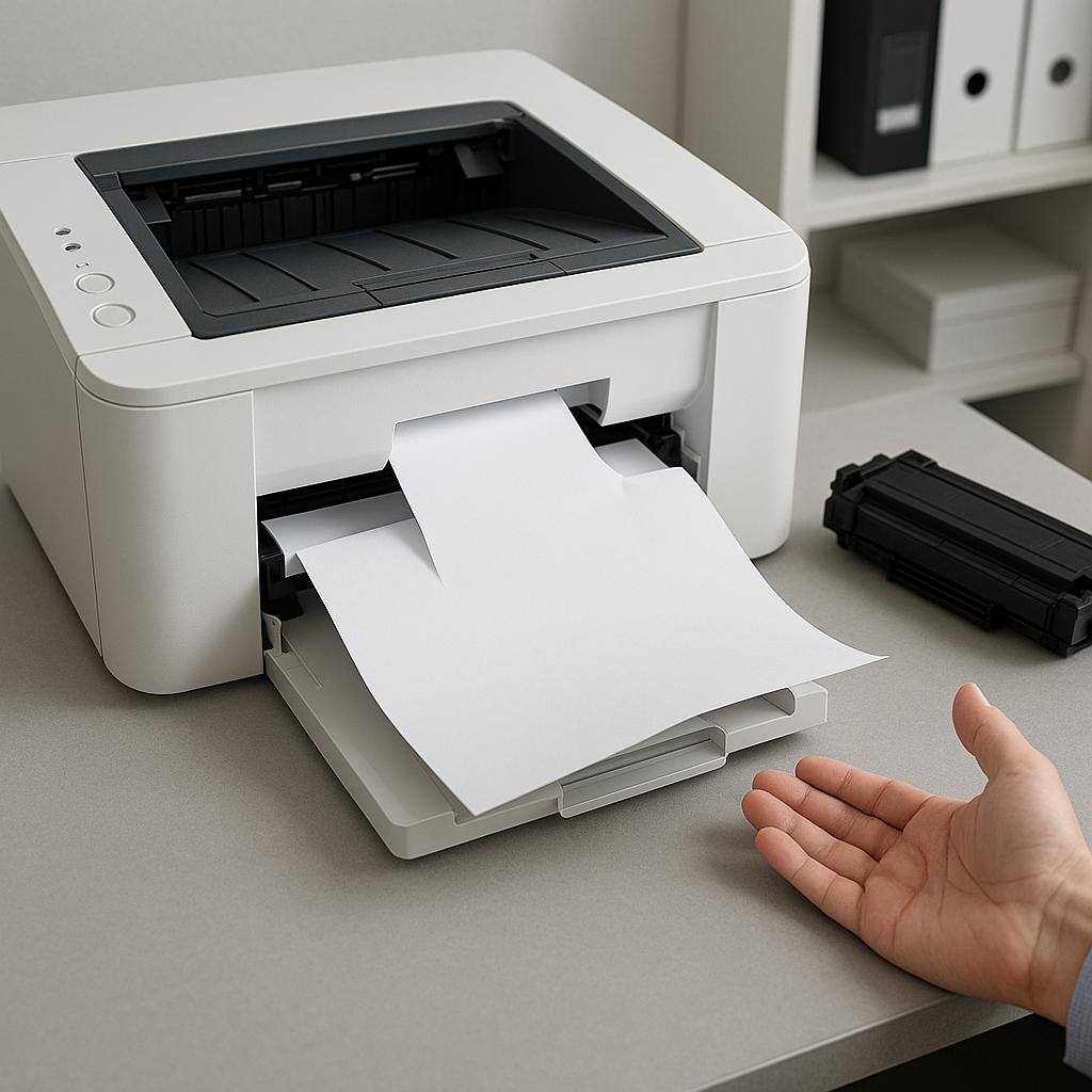 czemu drukarka nie podaje papieru?