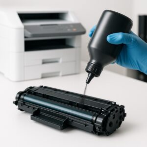 czy można napełniać wkłady z tonerem do drukarki laserowej?