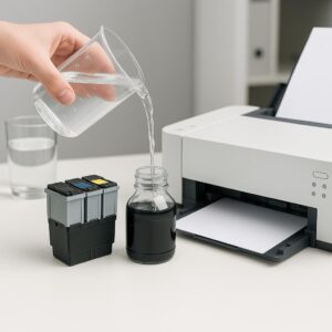 czy tusz należy mieszać z wodą?