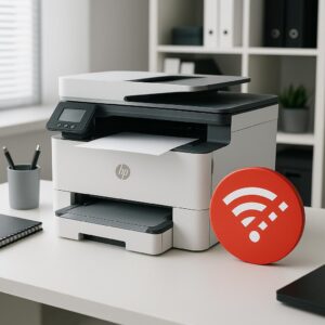 dlaczego drukarka hp jest offline?