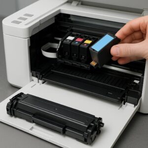 dlaczego tusz w drukarce się blokuje?