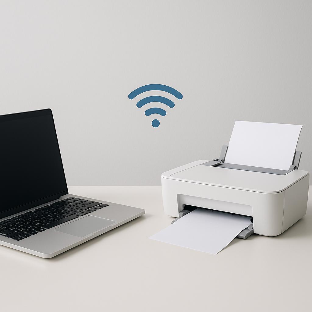 jak bezprzewodowo połączyć laptopa z drukarką?