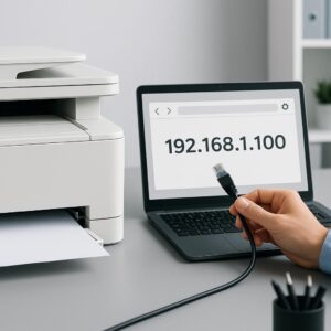 jak dodać drukarkę przez adres ip?