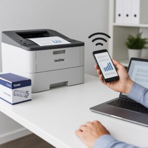 jak drukować na odległość brother?