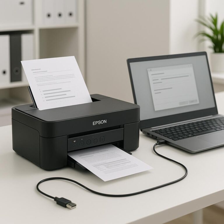 jak mogę sprawdzić, czy moja drukarka epson jest podłączona do komputera?