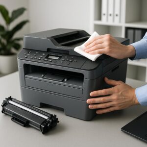 jak oczyścić drukarkę brother?