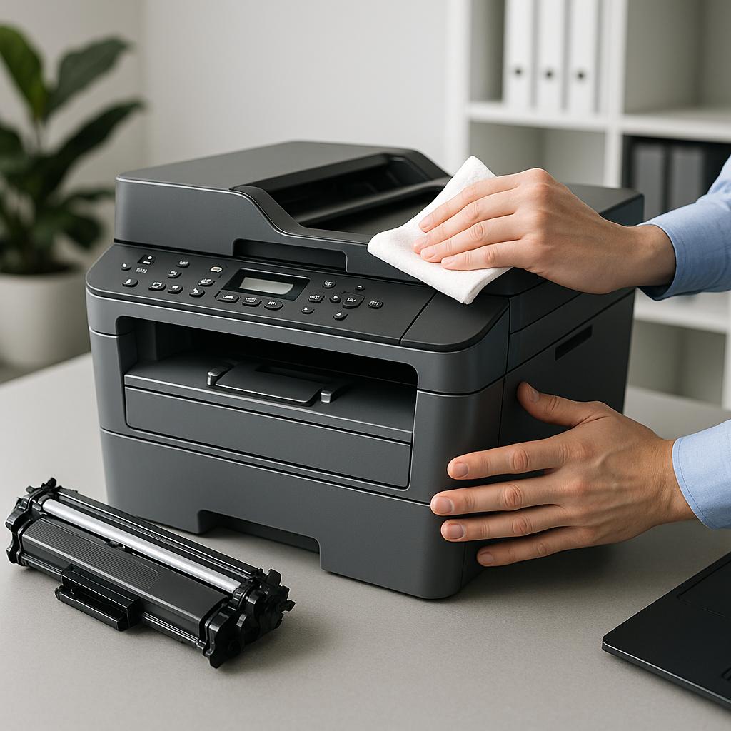 jak oczyścić drukarkę brother?