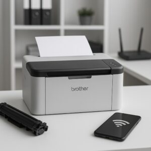 jak połączyć drukarkę brother hl-1223we z wifi?