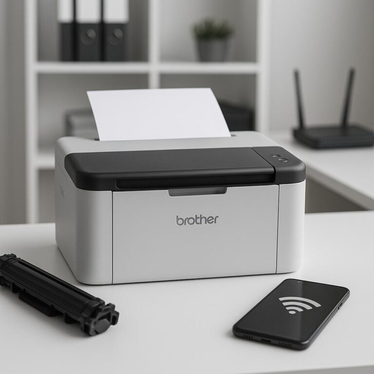 jak połączyć drukarkę brother hl-1223we z wifi?