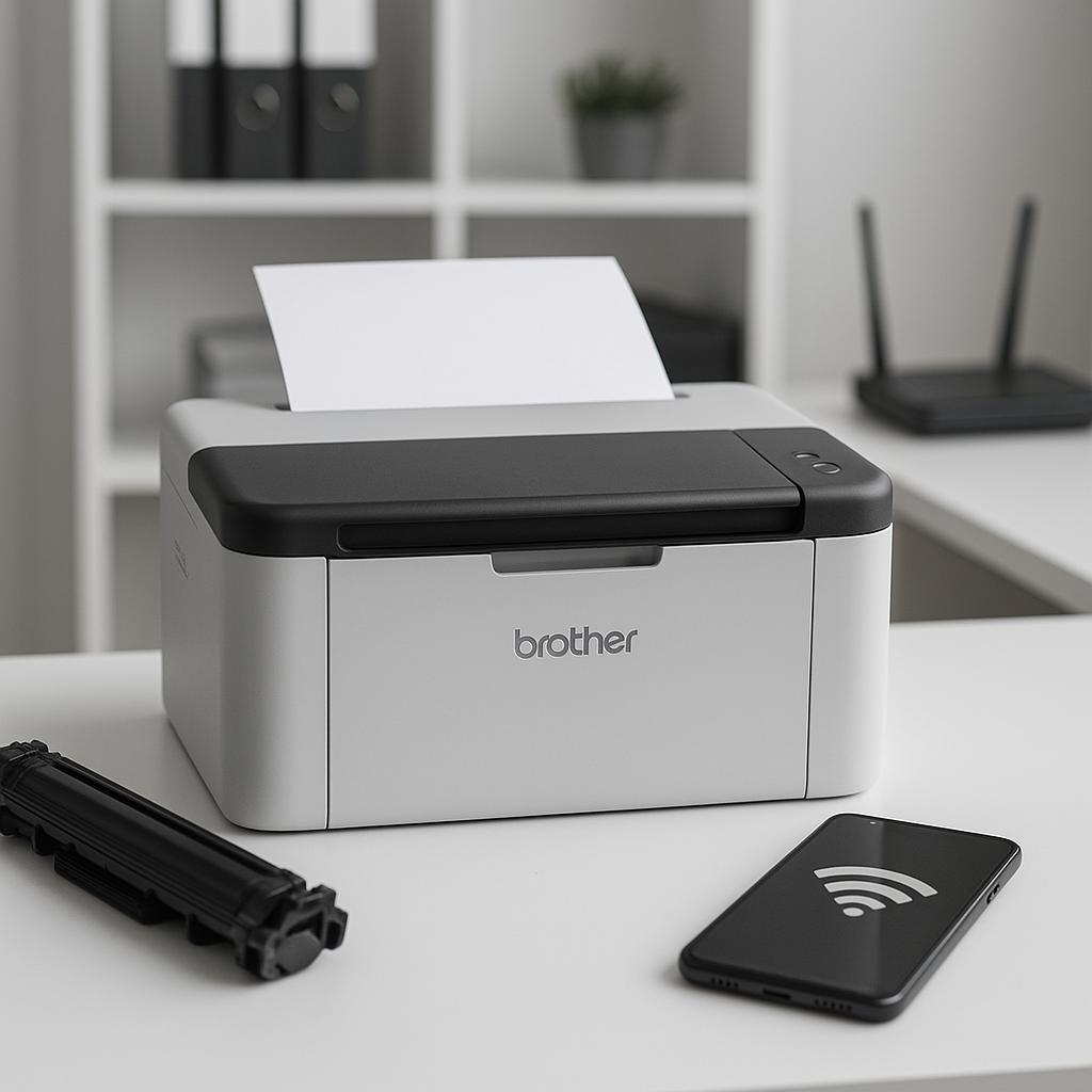 jak połączyć drukarkę brother hl-1223we z wifi?