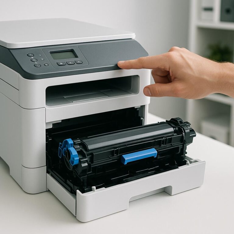 jak pozbyć się komunikatu o braku tonera na drukarce brother?