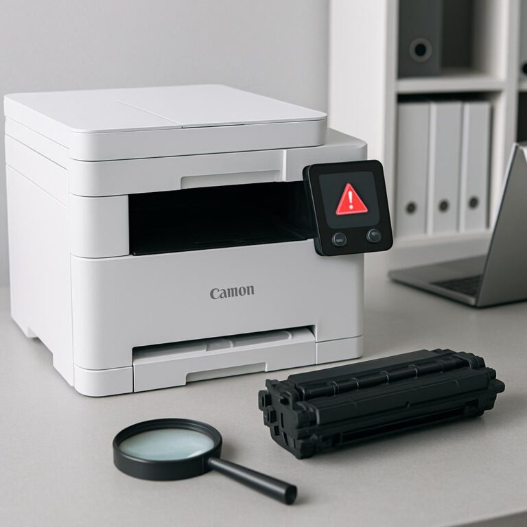 jak skasować błąd w drukarce canon?