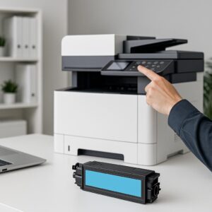 jak sprawdzić poziom tonera w drukarce kyocera ecosys?