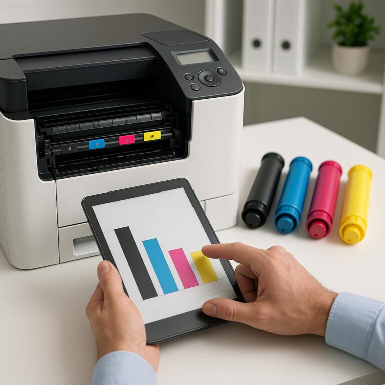 jak sprawdzić poziom tonerów w drukarce?