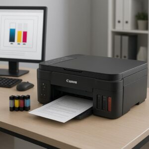 jak sprawdzić poziom tuszu canon?