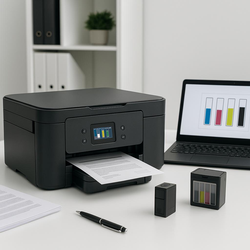 jak sprawdzić poziom tuszy w drukarce epson?