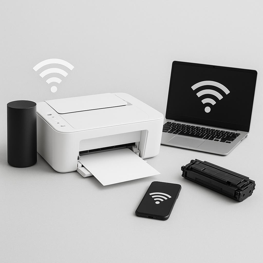 jak ustawić drukarkę po wi-fi?