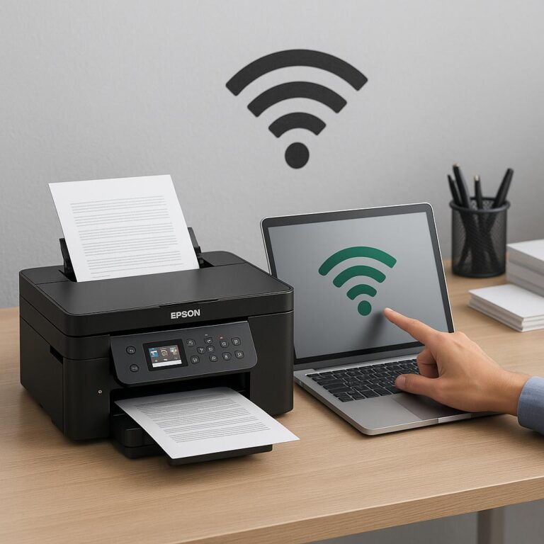 jak włączyć wifi w drukarce epson?